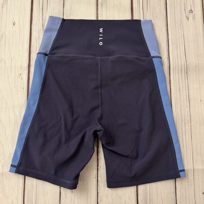 Anthropologie Wilo The Label Rib V Waist Short Navy Size Small Workout/ Yoga