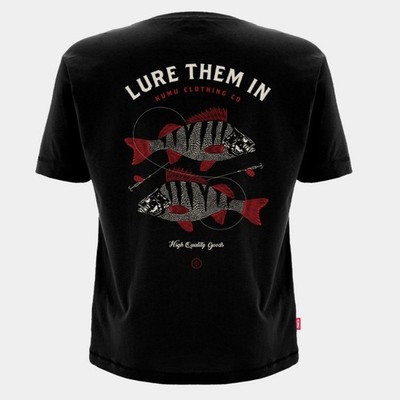 KUMU LURE THEM IN T-Shirt Barsch Design Raubfischangeln Barsch Tee