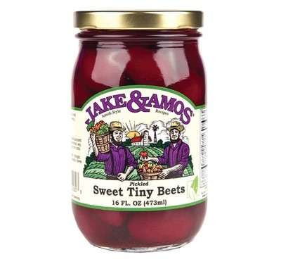 Jake and Amos Pickled Sweet Tiny Red Beets, 16 Oz.