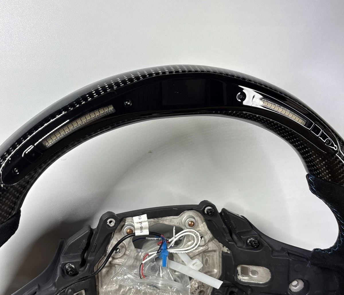 BMW Carbon Fiber Alcantara Flat Bottom Steering Wheel Custom G20 G21 photo 3
