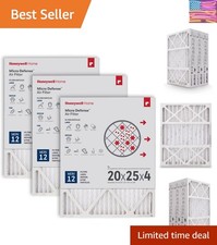 20x25x4 MERV 12, AC Furnace Air Filter, 3 PACK CF200A1016-3PKAM Actual Dimens...