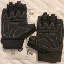 Workout Gloves Weight Lifting Gym Padded Wrist Support Grip Fingerless Men Women