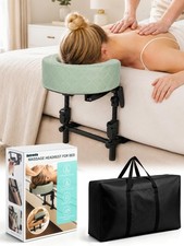 Massage Headrest for Bed, Bed Massage Head Holder Face Cradle with Pillow