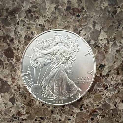 U.S. Mint American Eagle 2018 1 oz Silver Coin Business Strike Uncertified