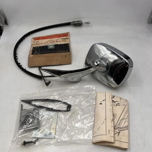 1970s Vintage Chevrolet Chevy Left Driver CHROME REMOTE MIRROR GM