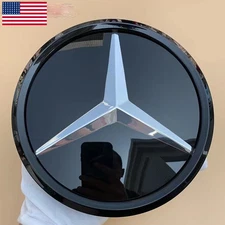 US STOCK Fit For 2015-18 Mercedes-Benz W205 C300 Front Grill Star Mirror Emblem