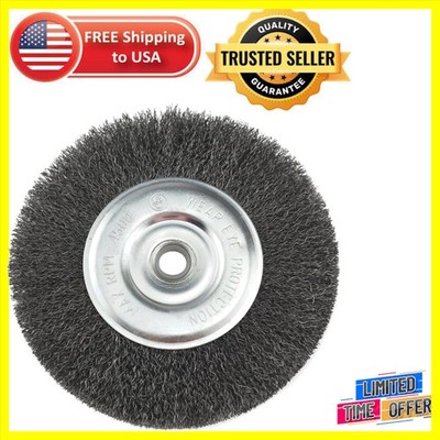 Precision Balanced 6-Inch Wire Wheel Brush - Strong 0.012 Coarse for Durability