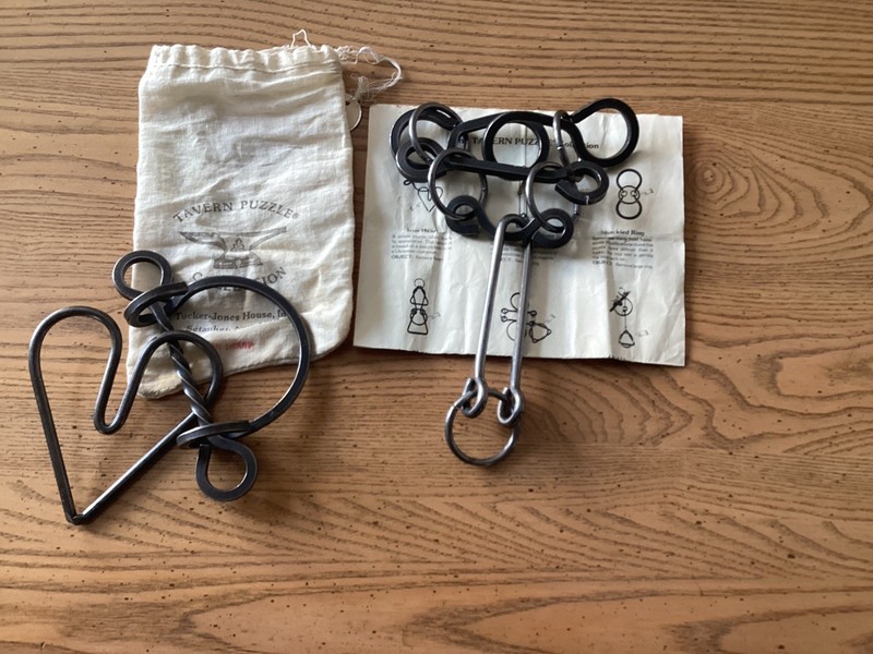 Tucker JonesTavern Puzzles:  Dirty Dog & Iron Heart, 1980s + 1 Bag & Papers
