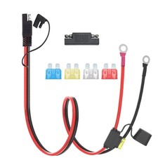 3.3FT SAE Battery Charging Cable, 10AWG SAE to O Ring Terminal Connectors, 2-...