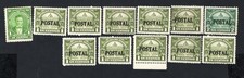 Francobolli Ecuador 1920-27 Mi#216+243-244 MNH/MH