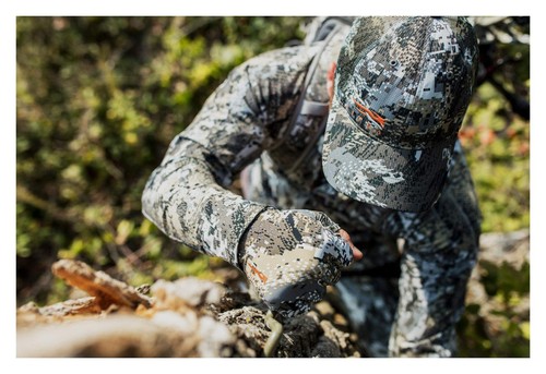 Sitka Men's Fanatic Whitetail Optifade Elevated II Camo Hunting Gloves Large - Afbeelding 5 van 5