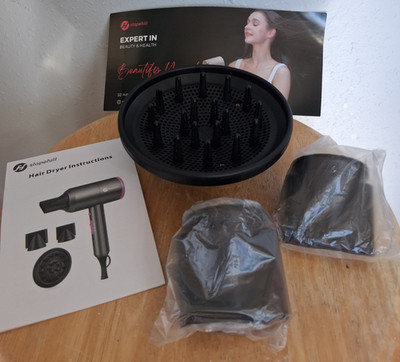 Slopehill Professional Hair Dryer Fast Drying Blow Dryer Attachments Only 3 pc