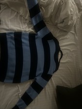 Brandy Melville John Galt Crewneck Sweatshirt Ivory/Blue