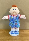 Vintage Cabbage Patch Kids Baby Doll With Red Hair  Toddler Overalls Outfit HM9