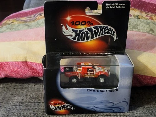 Vintage 100% HOT WHEELS TOYOTA BAJA Race Truck in Red New in box 1/64
