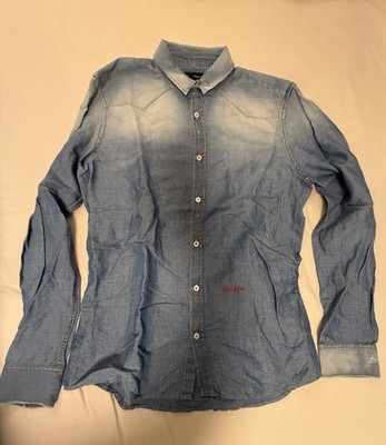 DSQUARED2 Westernhemd / Denim-Shirt   Made in Italy   Gr. 52 (L/XL)