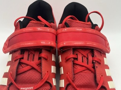 2012 Men's Adidas Adipower Weightlifting Shoe Red/White - Size 12