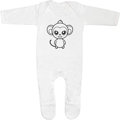 Baby Strampler Jumpsuits / Schlafanzüge ''Cute Monkey'' (SS050008)