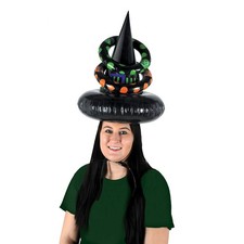 Inflatable Witch Hat Ring Toss Game Hat 18.5" Witch Game Halloween Decoration