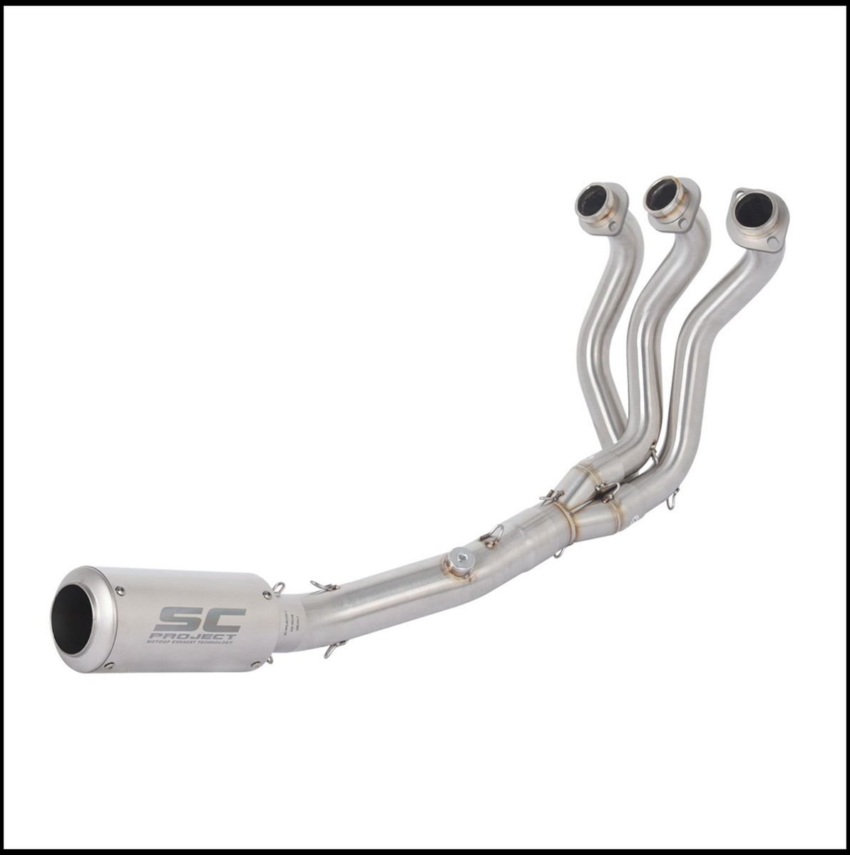 パーツ Full exhaust Yamaha mt09/xsr900 2 pipes For Yamaha MT-09 FZ09 XSR900 2014-2020 Full Exhaust System with