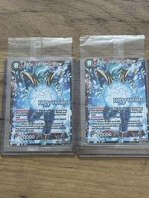 2x Baby, Vengeful Blow - BT8-017 UC - Happy Holidays Print - DBS Card Game - NM
