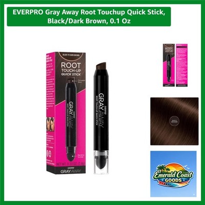 Targeted Gray Root Touch-Up Stick for Normal Hair - 0.1 Oz Black/Dark Brown