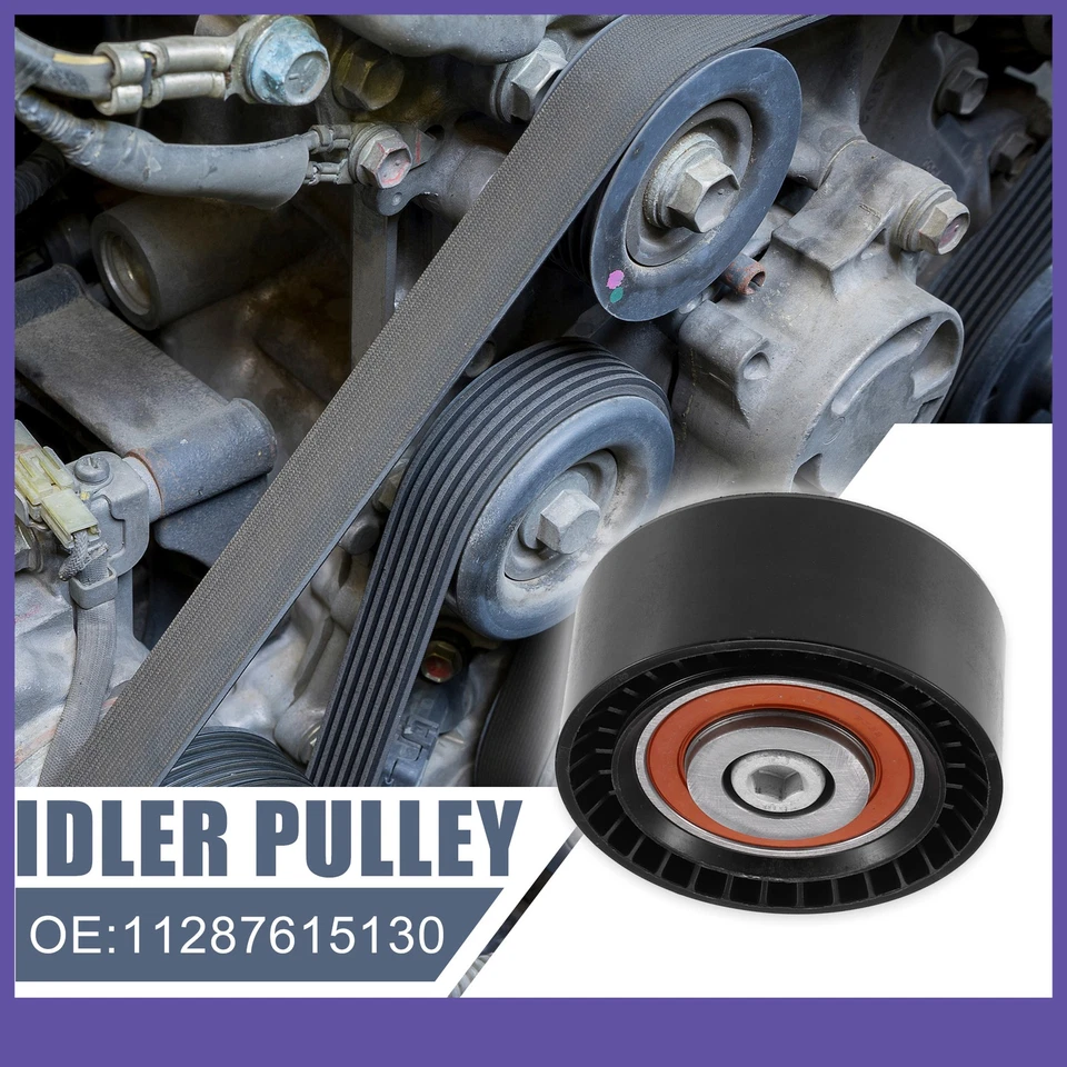 11287615130 Polea de rueda loca de deflexión de transmisión de automóvil personalizada única para BMW 535i GT Foto 2 de 4
