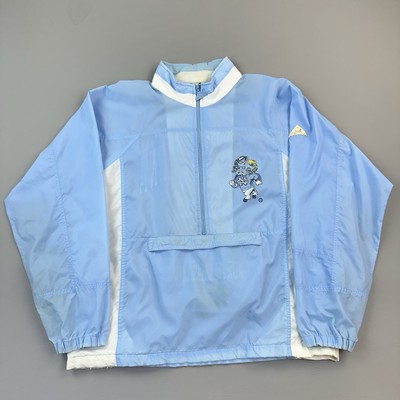 Vintage North Carolina Tarheels Pullover Mens Large Apex One 1/2 Zip Windbreaker