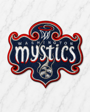 WASHINGTON MYSTICS WNBA EMBROIDERED IRON ON PATCH 3.5"X3" FREE SHIPPING & TRACK