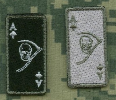 JOINT SP OPS TASK FORCE JSOTF-A KABUL SEAL ODA 2'' velkrö 2-TAB: ACE Death Skull