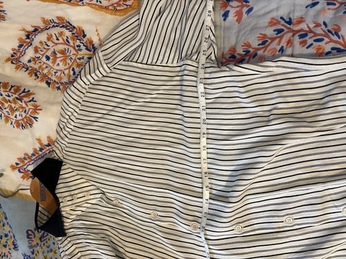 Vintage 1970s Gianni Versace Striped Button Down Made In Italy Blouse Designer - Picture 10 of 12
