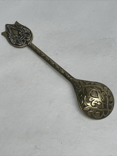 Evil Eye Plated Bronze Tea Spoon Set Of 6 - Picture 8 of 10
