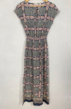 COUNTRY ROAD maxi dress petite size 4 semi sheer elasticated waist beach coverup