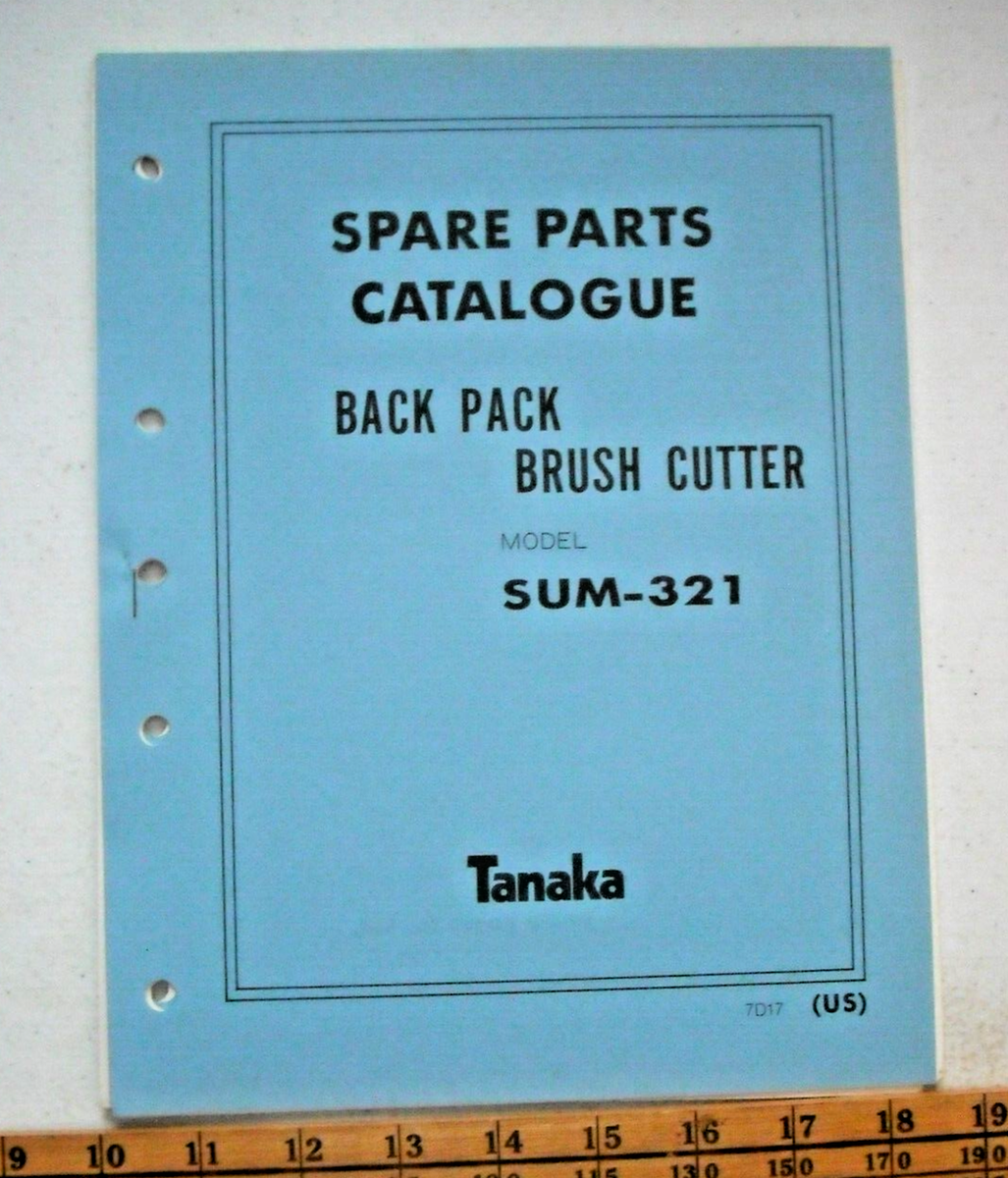 田中ページ Vintage Tanaka Spare Parts Catalog Manual - Back Pack Brush Cutter