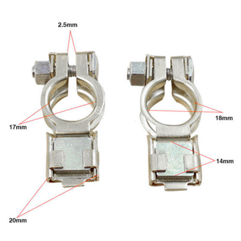 Pair Car Copper Positive & Negative Battery Clamp Battery Terminal Pair Car Copper Positive & Negative Battery Clamp Battery Terminal