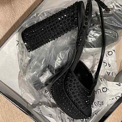 AQUA Lesly Ankle Strap High Heel Sandals Open Toe Black  AQUA Lesly Ankle Strap High Heel Sandals Open Toe Black Women\'s Size 9 NWB main image 0