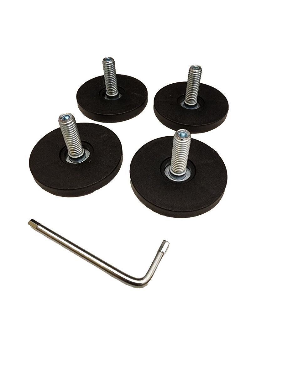 Genuine IKEA Besta Adjustable Feet (4x) Leveler Black Genuine IKEA Besta Adjustable Feet (4x) Leveler Black