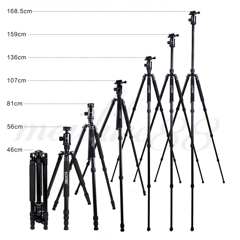 Z818 Professional Portable Aluminium Tripod Monopod&Ball Head For DSLR Camera - Image 2 of 4