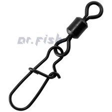 50pcs Fishing Snap Swivel Pike Leader Snap Barrel Rolling Fresh-Saltwater 