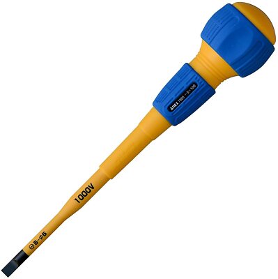 ANEX Slim Insulated Screwdriver Torsion Mag -5x100mm No.7900 1pc Japan