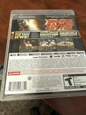 WWE 12 2K12 PS3 CIB Sony PlayStation 3 Complete with Manual, Mint