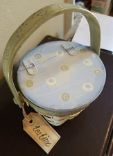 Teatime Basket Hand Painted Cute!
