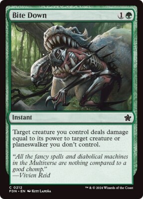 BITE DOWN x4 mtg NM-M Foundations 4 Common