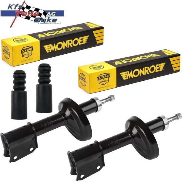 2X Monroe StossdÄMpfer + Protection KIT Vorne FÜR Renault (Lochabstand 52MM)-image