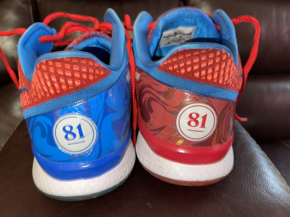 Nike Flyweave Trainer CJ3 Shoes Calvin Johnson Red Blue Nike Flyweave Trainer CJ3 Shoes Calvin Johnson Red Blue