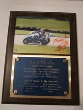 2008 JARED BEESLEY CCS SOUTH HEAVYWEIGHT SUPERSPORT CHAMPION PLAQUE/PHOTO -R5