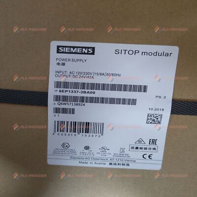 New In Box SIEMENS 6EP1337-3BA00 Switching Power Supply