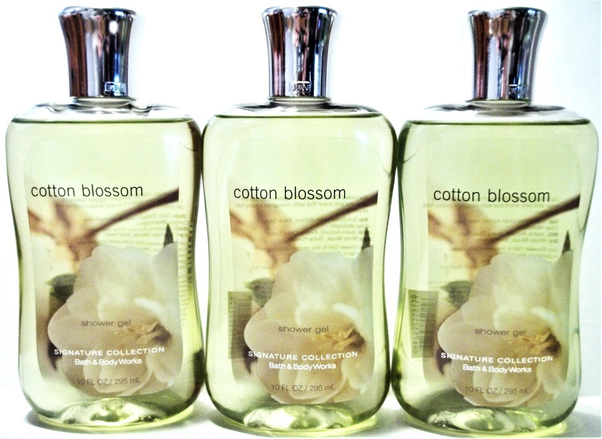 Bath Body Works COTTON BLOSSOM Shower Gel, 10 fl oz, NEW, x