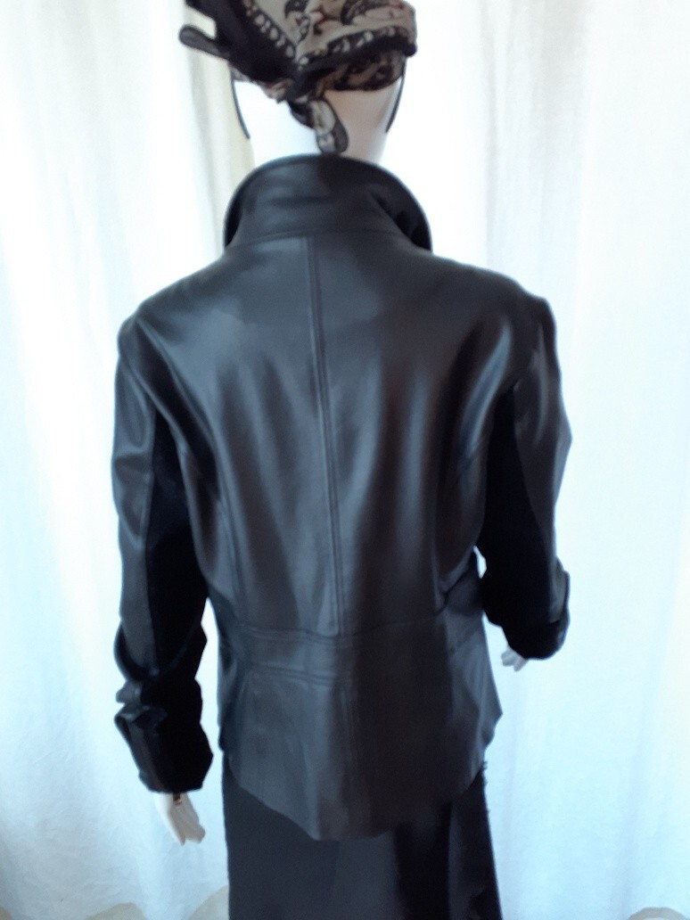 Liverpool Moto Jacket Sz L - Front Python Pattern… - image 4