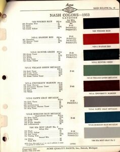 Car Color Chart